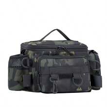 Oxford Cloth Fishing Tackle Bag With Multiple Pockets, Suitable For Lure Rods, Reels, And Fishing Gear, Crossbody Tackle Storage Backpack - Multicolor - View 7