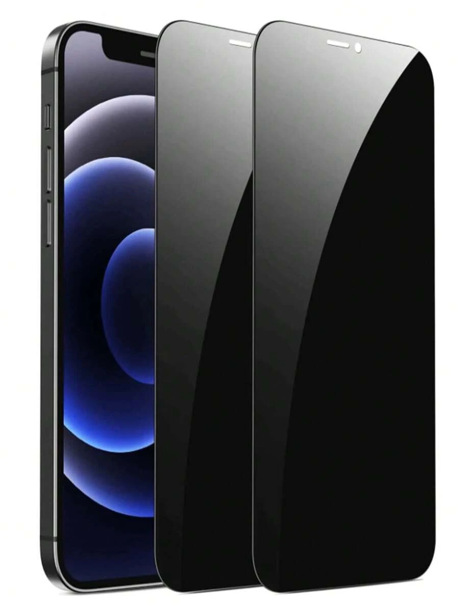 2片装防窥手机屏幕保护膜，适用于苹果手机6/6s、7/8/Plus、X/Xs/XS Max、11/11 Pro/11 Pro Max、12 mini/12/12 Pro/12 Pro Max、13/13 mini/13 Pro/13 Pro Max、14/14 Plus/14 Pro/14 Pro Max、15/15 Plus/15 Pro/15 Pro Max、16/16e