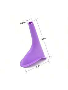 1 Piece Of Women's Silicone Urinal, Portable Urine Bottle, Travel Urine Funnel, Women's Standing Urinal, Suitable For Camping, Outdoor Activities, Hiking, Pregnant Women, Women's Outdoor Emergency Urinal. - Multicolor - View 2