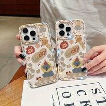 Funda para teléfono 1PC Teléfono Bling de Doble Cara, Parte Trasera Dura Suave a Prueba de Golpes, Multicapa, TPU + PC, Compatible con 16/15/14/13/12/11 Pro/Plus - transparente - Ver 4