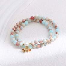 [Pray For Good Luck, Wealth, And Career Advancement] Natural Stone Bracelet 12MM Strawberry Quartz Natural Stone Bracelet Energy Stone Bracelet Accessories WRTA-BR-277