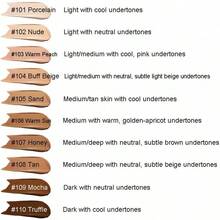 ABRUS ®   - Phoera Foundation Makeup, Full Coverage, Soft Matte Oil Control Concealer, Liquid Foundation, Long Lasting 24HR Waterproof And Blendable 30ml (102 Nude) - 106 Warm Sun & Miếng bọt biển trang điểm - Xem 4