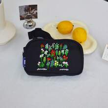 Bestickter Hüfttasche zum Laufen für Damen, leichte Handytasche, multifunktionale wasserdichte Umhängetasche für Outdoor