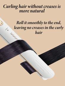 CRASTS Piastra per capelli lisci e ricci CRASTS, ferro arricciacapelli a doppio uso, per uso professionale in salone, con impostazione della temperatura regolabile