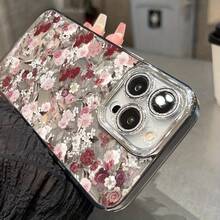 Funda para phone 1PC 2025. Funda con diseño floral, confeccionada en hilo, resistente a caídas y compatible con phone 14, 13, 12 y 11. - Color 2 - Ver 3