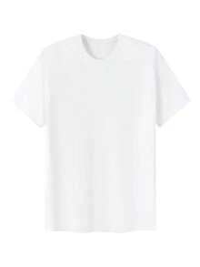 T-shirt imprimé camouflage de chasse, col rond en coton 220 g pour femme, imprimé au dos (1 pièce) - Blanc - Voir 2