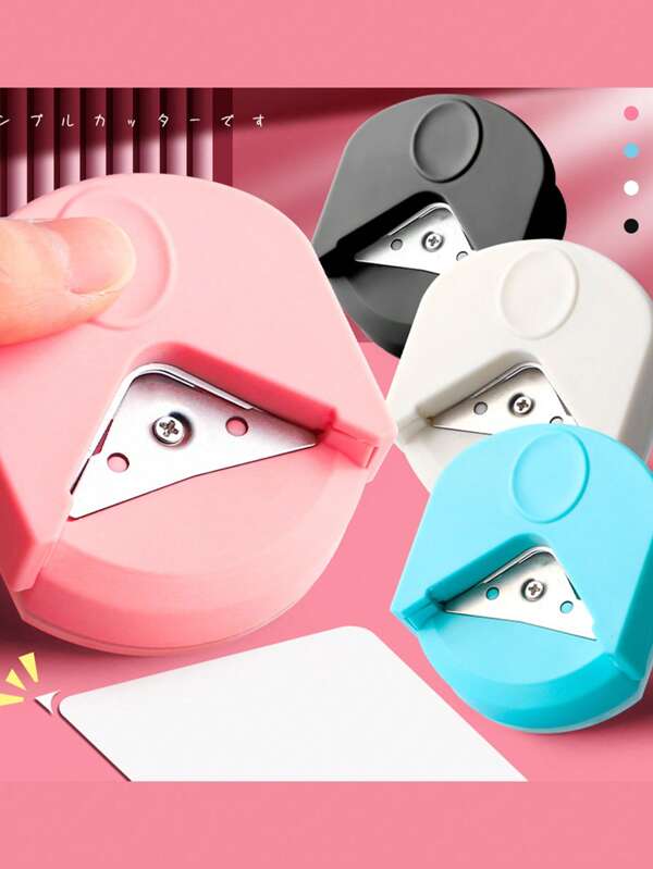 Flipchart Curved Photo Cutter,R4 Corner Punch Portable Paper Cutting Tool For Cards, Photo Cutting , DIY Craft Scrapbooking Tool, Corner Rounder, R4 Round Corner Cutter, Small Round Cutter, Chamfering Tool