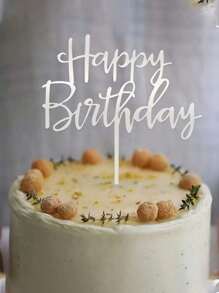 10 件生日快乐亚克力蛋糕装饰，生日蛋糕装饰装饰，派对装饰用品，现代字母图形蛋糕顶部装饰，适合生日派对装饰创意，是送给家人和朋友的完美纪念品 - 彩色 - 查看 2