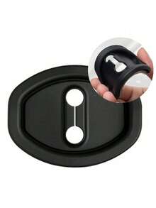 4 Stücke Autotür-Schloss-Schutz - Stoßabsorbierende Silikonabdeckungen für Geräuschreduzierung - Universelle Passform für die meisten Fahrzeuge (Schwarz, einfache Montage)