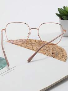 1 buc ramă metalică ovală decorativă, 2025 ochelari de calculator noi pentru femei, ramă de ochelari de vedere metalică retro vintage, ochelari streetwear