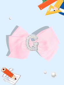 1pc 5-Inch 26pcs A-Z Pearl Letter Personalized Hair Accessories, Back To School Hair Clips, Girls Ponytail Decor, Teens Hair Clips With Clips, Suitable For Holiday Party, School Graduation, First Day Of Class - Pink - View 38