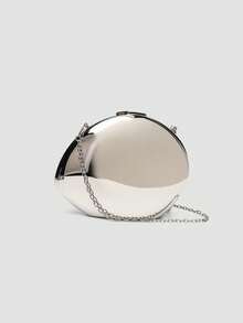 1 chiếc túi buổi tối nhẹ, thiết kế dây rút pha lê trang trí công sở trong suốt, ví cầm tay ngọc trai giả, thích hợp cho các cô gái tiệc tùng, phụ nữ, cô dâu. Hoàn hảo cho tiệc tùng, tiệc chiêu đãi/dạ tiệc, tiệc Giáng sinh, trang phục năm mới, tiệc cưới, túi thanh lịch là lựa chọn tốt nhất làm quà tặng tiệc chia tay cô dâu - Bạc - Xem 4