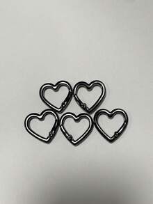 Metal Heart-Shaped Ring Buckle, Spring Clasp For Bag, Clothing Accessory - Multicolor - View 15