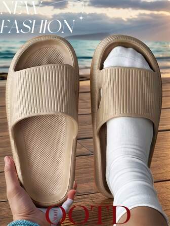 Sommer Mode Damen Sandalen, einfach, lässig, vielseitig, aus EVA-Material gefertigt, weich, bequem, leicht, atmungsaktiv, rutschfest, geräuschlos, geruchshemmend, schnelltrocknend, geeignet für Outdoor-Aktivitäten und Strandschuhe für Damen und Herren