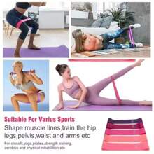 Set de 5 bandas de resistencia de TPE para entrenamiento de fuerza, yoga y ejercicio - Bandas de goma elástica para gimnasio