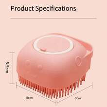 Pet Dog Bathing Brush, Cat Bathing Supplies, Silicone Massage Brush For Washing Small Dogs, All-In-One Pet Bathing Brush - View 5