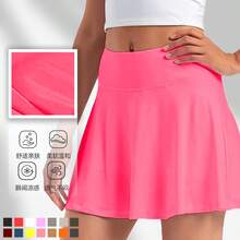 Womens Tennis Skirt Pleated Athletic Skirts With Pockets Shorts High Waisted Golf Skort For Workout Pickleball - Màu Hồng Tươi - Xem 5
