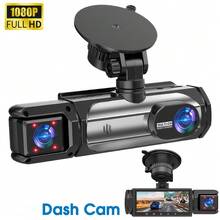 1080P Dash Cam Dual/Triple Lens For Cars, Feature 4 IR Cabin Light And Clearer Night Vision, Built In G-Sensor And Loop Recording, 24 Hours Parking Guard, Easy To Install And Setup - 2個鏡頭(無卡) - 查看 9