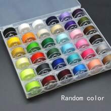 20 pièces Fil de canette pour machine à coudre, bobines de fil aléatoires simples mini de 20 couleurs pour la couture