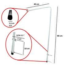 Porta Velo Cuna Bebe / Soporte Velo / Porta Velo Color Blanco - Blanco - Ver 11