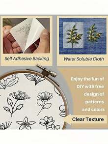 Tessuto Non Tessuto DMC - SOLUBLE CANVAS Una Tela Idrosolubile Per