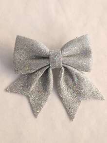 1 pièce Décoration de Noël, Ornement de Nœud Pailleté, Grand Nœud pour Sapin de Noël, Décoration de Fête Maison Décorations de Noël Décoration de Pièce Hiver