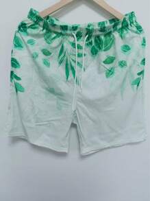 Men's Hawaiian 3D Printed Casual Beach Shorts - Quick Dry, Drawstring Waist, Perfect For Summer Outdoor Activities - Multicolor - View 1