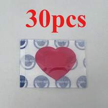 10/30/50片装红色心形创可贴，止血贴，伤口保护 | 伤口敷料 | 柔韧粘性可爱彩色创可贴，浪漫礼物，送给爱人的理想之选，情人节急救包必备