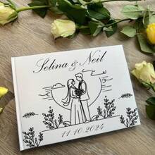 Personalisiertes weißes, grünes, rosa Hochzeitsgästebuch, individuelles Gästebuch, Verlobungsempfangs-Unterschriftenbuch, Hochzeitsjahrestags-Buch, Bridal-Shower-Geschenk, multifunktional, ornamental, wiederverwendbar, exquisit, stilvolle, hochwertige, farbige, moderne, individuelle, einzigartige, ideale Geschenke für ihn, ideale Geschenke für sie, Freund, Vater, Freundin, Mutter, Familie, Freunde, Teeraum, Zuhause, Garten, Büro, für Jahrestage, für Valentinstag, für Muttertag, für Geburtstage, für Vatertag, für Abschluss, für Hochzeiten, für Einweihung