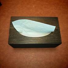 Vintage Wooden Tissue Box, Decorative Tissue Box For Dining Room, Living Room, Home Decor, Tabletop Accessory - Brown Wood Grain - View 7