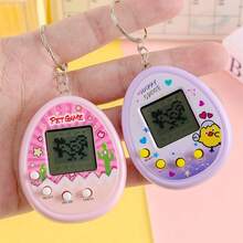1pc Children Mini Handheld Virtual Electronic Pet, Game Console Black & White Screen Keychain Backpack Pendant Decoration Virtual Pet Gift (Battery Included), 126 Virtual Pets Optional, Kindergarten/School Party Gifts, Reward Small Gifts, Halloween/Christmas/Birthday Gifts, Kids/Boys & Girls/Student - Multicolor - View 6