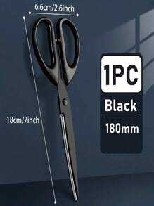 Tijeras con hojas negras, tijeras especiales de cocina para el hogar, tijeras manuales, tijeras de oficina, tijeras de hilos antiadherentes, afiladas