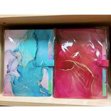 Stylish Funky File Organizer With 5 Pockets And 16 Labels, Natural Marble Expanding File Folder, Make Your Study, Life And Work Be Different - 8 Patterns Optional Back To School,Back To School,School Supplies