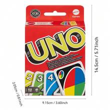 Mattel Mattel UNO - 经典颜色数字配对纸牌游戏 - 112张牌 - 可定制可擦写的万能牌 - 包含特殊功能牌 - 适合7岁及以上儿童 - W2085 - 查看 10