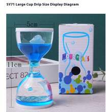1 件油滴液体计时器减压坐立不安玩具，办公桌装饰，适合万圣节、圣诞节、生日礼物（尺寸：11 厘米 X 6 厘米 X 6 厘米） - 彩色 - 查看 5