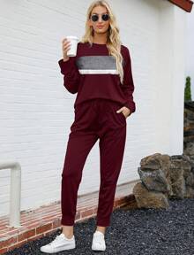 Lounge Sets For Women Two Piece Travel Outfits Sweatsuits 2 Piece Fashion 2025 Pajamas Fall Clothes For Women Halloween Christmas New Year
