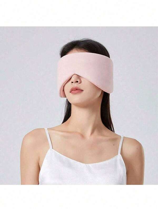 1 pieza Set de máscara de ojo de cobertura completa y orejeras de color aleatorio para dormir en casa, modo de enfriamiento y calentamiento dual, ayuda para dormir en la oficina, viajes, siesta, reducción de ruido, protección ocular para hombres y mujeres