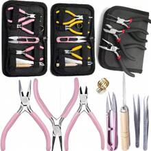 3 件套高品质碳钢珠宝钳套装，适用于 DIY 串珠和手工制作