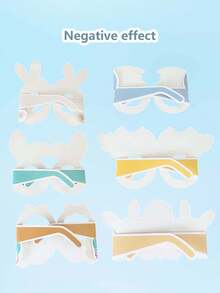 6pcs Theme Party Decorative Face Masks, 3D Cute Rabbit Paper Face Disguise Costume, Role Playing Props Photography Accessories Halloween