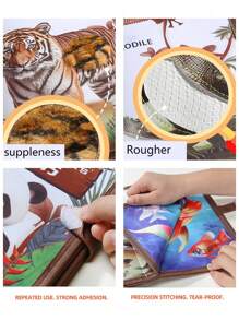 Libro táctil y sensorial para niños - Juguete educativo, libro de aprendizaje 3D y educación temprana cognitiva para niños y niñas, libro de tela para bebés y niños pequeños - Regalos para fiestas infantiles y útiles escolares para vacaciones