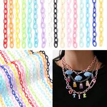 10pcs/Pack Colorful Acrylic Chain, DIY Jewelry Accessories, Necklace Chain, Eyeglasses Chain, Mask Chain - Multicolor - View 9