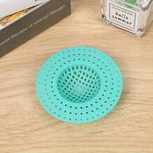 3/1pc Kitchen Sink Strainers | Hair & Food Catcher, Essential Drain Protection Baskets In Light Green & Blue, Durable Plastic Mesh For Home Use - Multicolor - View 12
