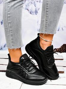 Damen Lässig Outdoor Schneestiefel, warme Sportschuhe