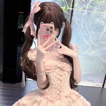 Party Wigs - Redecilla para el pelo de 80 cm color negro y marrón - Ver 5