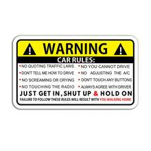 1pc Car Warning Sticker For Windshield, Window, Bumper, Waterproof PVC/Vinyl Stickers For Car Interior Decoration - Yellow - View 10