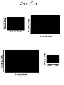 1 Pc Rectangular Printed Swimming Pool Pattern Long-Fiber Polyester Floor Mat; Machine Washable Carpet; Rug For High Traffic Area; Non-Slip, Stain Resistant & Easy To Care Area Rug For Bathroom, Entryway,Living Room, Bedroom, Dining Room, Kitchen, Balcony, Patio And More; Low-Profile Soft Fluffy Room Decor Stuff; Ideal Home Decor Stuff Gift Choice Kitchen Rug - Multicolor - View 3