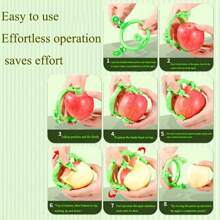 1pc Creative Fruit Peeler - Fast Peeling Design, Ergonomic Handle Suitable For Apples, Potatoes And More, Funny Kitchen Gadget, Compact And Durable Kitchenware - Multicolor - View 3