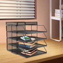 SENDERPICK 5-Layer Paper Letter Tray Desk File Organizer Stackable Desk File Document Organizer - 24.5*33*28.2cm - View 9