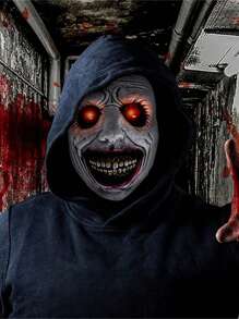 Set de disfraz de 2 piezas: Incluye una máscara de demonio blanco sonriente y un cuchillo de utilería, diseñado con un tema de monstruo de estilo callejero. La máscara tiene un color beige claro, ojos hundidos y dientes afilados, hecha de látex de alta calidad, creando un efecto de horror zombie realista. Perfecto para fiestas de disfraces, salas de escape, juegos de rol, disfraces de Halloween y utilería de festivales. Adecuado tanto para hombres como para mujeres. Se puede regalar a familiares y amigos.