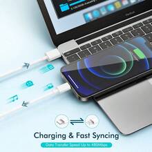 US Plug PD 20W Fast Charging Wall Adapter + 3.3ft/100cm High-Efficiency Data Transfer Fast Charging Cable Compatible With IPhone 14 Pro Max/14 Pro/14 Plus/14/13/12/11/XS/XR/8/7/6/ Series - US A Type Plug(110-127V) - View 6